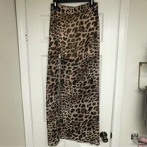 Show Me Your MuMu Leopard Maxi Skirt (Medium)